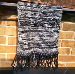 Vintage Wool Scarf by Dyckhoff  Royal knit 10"x52" Germany